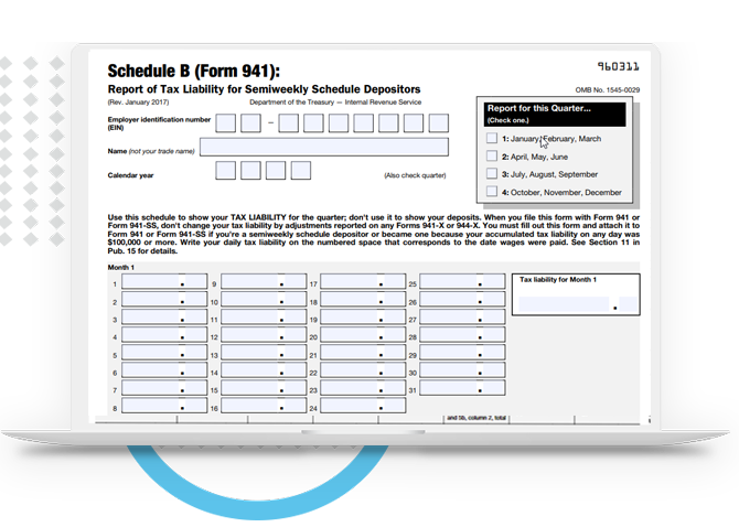 941 schedule b